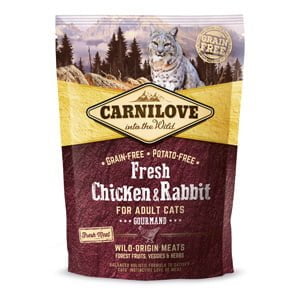 Carnilove Fresh Chicken and Rabbit Gourmand for Adult Cats 400 g