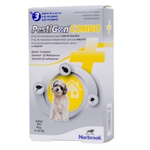 PestiGon Combo Dog S 67 mg/60,3 mg x 3 pipete [pachet]