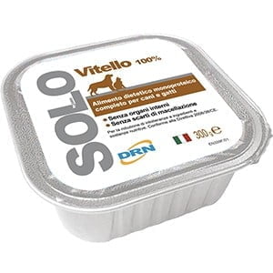 Hrana umeda pentru caini si pisici SOLO VITEL 100g
