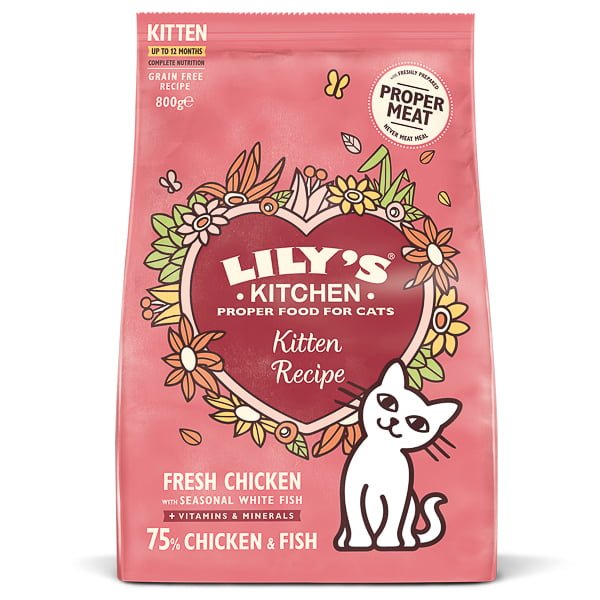Lily's Kitchen Curious Kitten Chicken and Healthy Herbs Dry Food 800 g