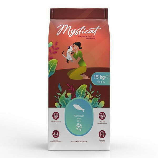 Mysticat Rich in Fish with Rice Adult Cat 15 kg