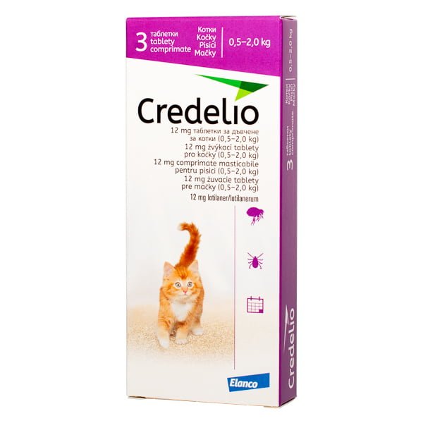 Credelio Cat 12 mg (0.5-2 kg) 3 tablete