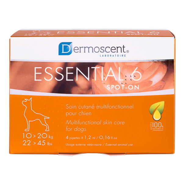 Dermoscent Essential 6 spot-on Caine 10-20 kg x 4 pipete Dermoscent Essential 6 spot-on Caine 10-20 kg x 4 pipete